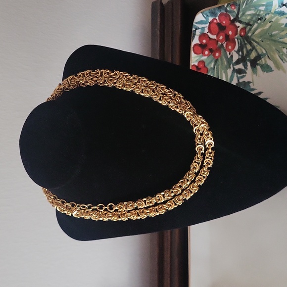 Joan Rivers Gold Tone Byzantine Chain Necklace 29